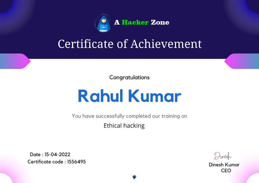 Hacking Certificate